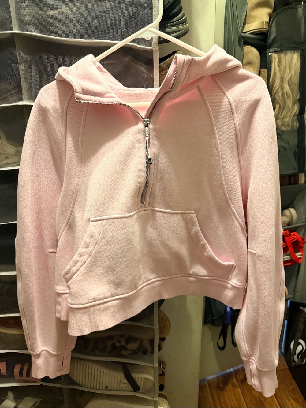 lululemon athletica scuba strawberry milkshake Half-Zip Hooded Sweatshirt